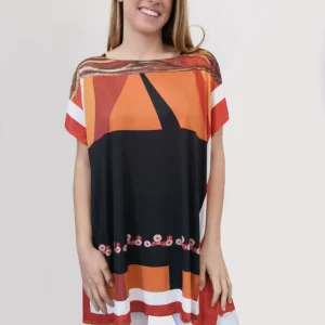 Maxi Maglia "Geometrie" arancio