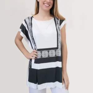 Maxi Maglia fantasia "Optical"