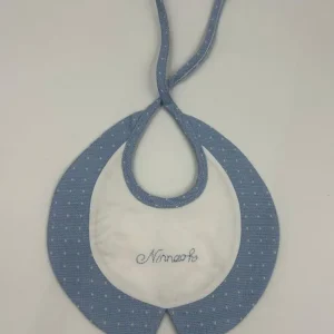 bavaglino – bianco/azzurro – ninnaoh