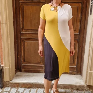 Abito in viscosa Ragno, maniche corte