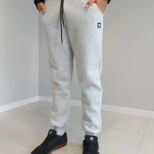 Pantaloni Joggers Grigio Melange Hollywood