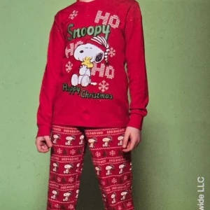Pigiama BAMBINO Snoopy Natalizio