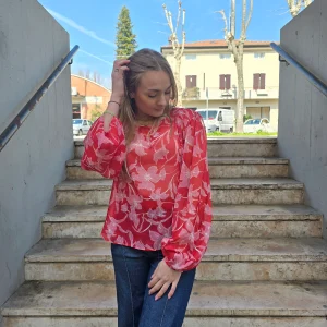 Blusa estiva corallo
