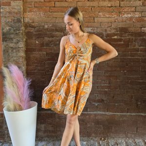 Abito con spalline 100% Seta