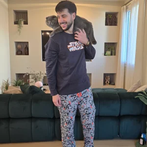 Pigiama uomo invernale caldo cotone STAR WARS Admas