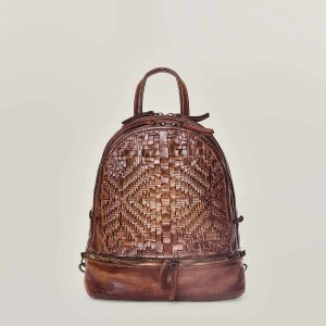 Eclipse – zaino in pelle intrecciata