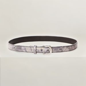 Fibbia Stella e cintura in camoscio metal tie-dye 25mm