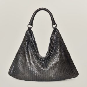 Atena – Shopper in pelle con texture a “lune”