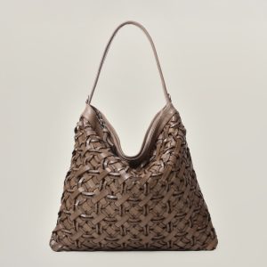 Vela – Borsa a spalla con intreccio “Ring”