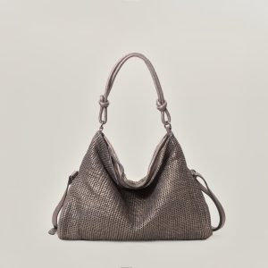 Alma – Borsa a spalla in pelle intagliata “Osaka”