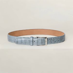 Fibbia Lock e cintura in coccodrillo 35mm