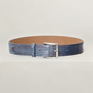 Fibbia Eric e cintura in coccodrillo americano 40mm