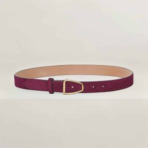 Fibbia Edel e cintura in camoscio alta 30mm