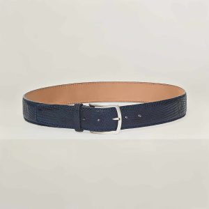 Fibbia Arno e cintura da uomo in pelle di iguana 40mm