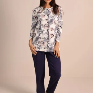 Pigiama Aperto Caldo Cotone Interlock Gary 5072