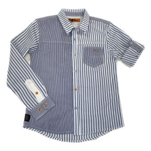 camicia – bianco/blu – overkids
