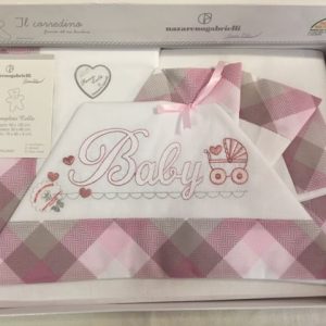 set lenzuola – BIANCO ROSA – Nazareno Gabrielli