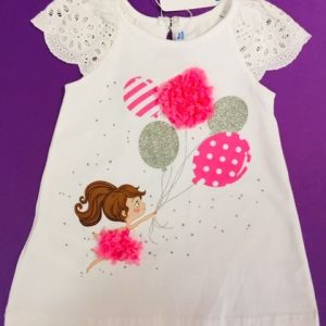 vestito – bianco/rosa – biblos