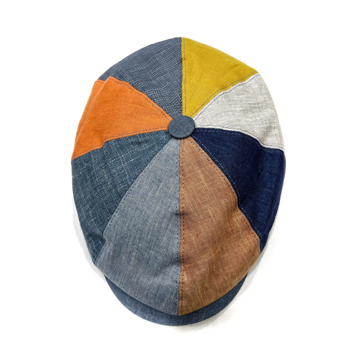 CAPPELLO Coppola LINO estiva uomo donna S M L XL Irlandese 8 spicchi MADE IN ITALY McDuglas - immagine 3