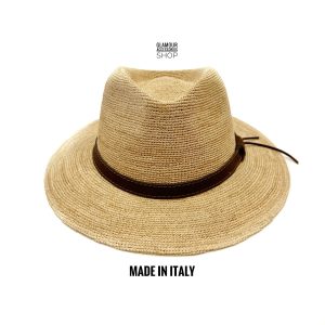 Cappello TRAVALLER estivo  UOMO DONNA RAFFIA MADE IN ITALY CLONEY