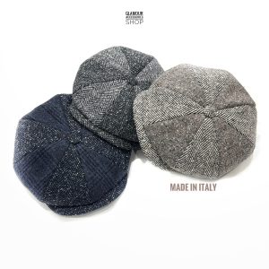berretto coppola cappello invernale irlandese uomo donna 8 spicchi MADE IN ITALY spinato BAZZO pachwork