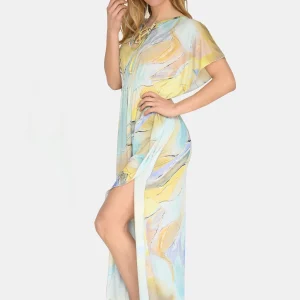 Abito lungo "Incendio Giallo"