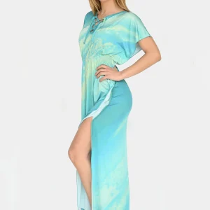 Abito lungo "Arcobaleno Smeraldo"