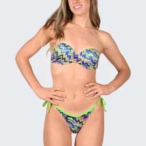 Bikini a Fascia Push Up Jane "Alghe"