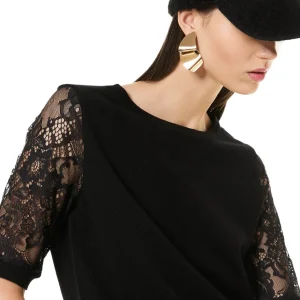 Maglia manica corta in pizzo -BC53