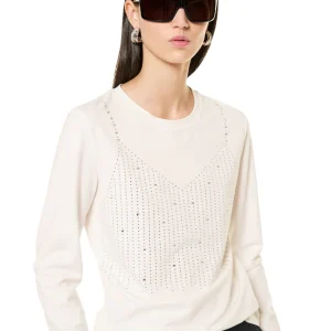 Maglia con strass - MILK - RG03