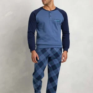 Pigiama Caldo Cotone Indaco Il Granchio GP2067