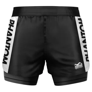 Fightshorts FUSION 2in1 Apex - Schwarz