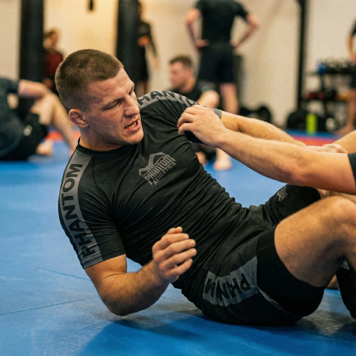 Fightshorts FUSION 2in1 Apex - Schwarz/Grau - immagine 4