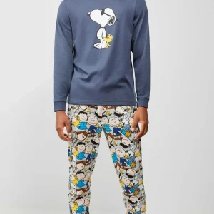 Pigiama uomo invernale caldo cotone Snoopy