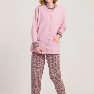 Pigiama Aperto Felpato Gary Rosa V50166