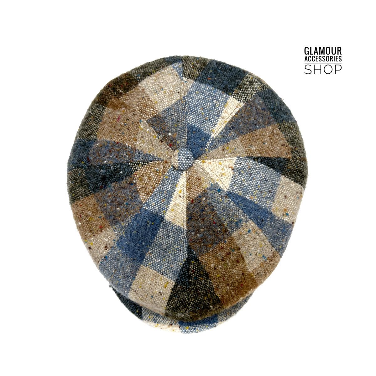 Coppola cappello invernale uomo donna 8 spicchi irlandese MADE IN ITALY multicolor MILANO - immagine 3