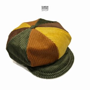 cappello berretto donna 8 spicchi invernale one size velluto made in Italy BESSY