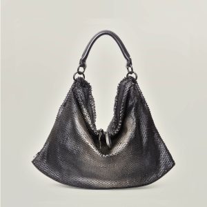 Petra – Borsa shopper in pelle intagliata