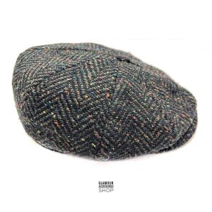 Berretto Coppola invernale uomo donna irlandese 8 spicchi rigato MADE IN ITALY PEAKY