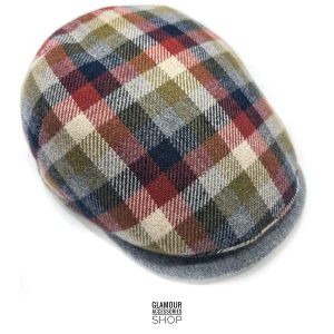 Cappello Coppola invernale uomo donna lana quadri artigianato italiano MADE IN ITALY Sam