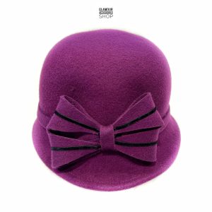 Cappello donna Cloche anni 20 invernale lana  artigianale made in Italy  Emily