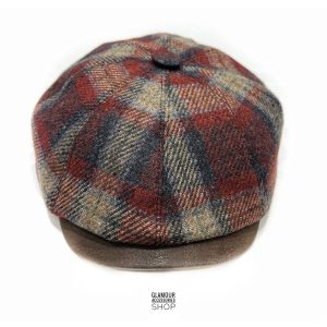 Coppola cappello invernale uomo donna 8 spicchi irlandese MADE IN ITALY multicolor scozzese MIKE