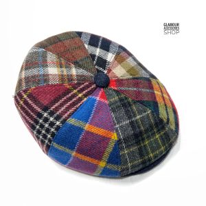 Coppola cappello invernale irlandese uomo donna 8 spicchi  MADE IN ITALY multicolor pachwork