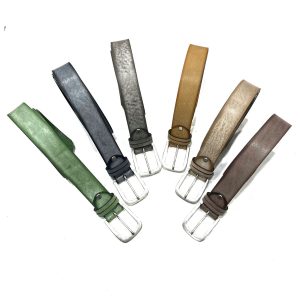 Cintura uomo donna vera pelle wash MADE IN ITALY Guinea Gump