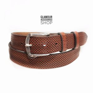 Cintura uomo donna vera pelle laserata hipster chic MADE IN ITALY regolabile