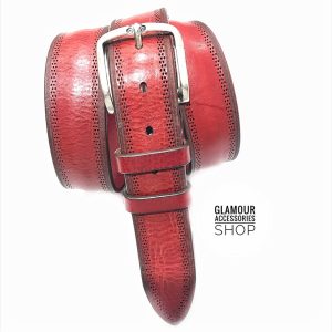 Cintura uomo donna vera pelle laserata MADE IN ITALY Taormina