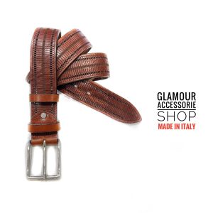 Cintura  uomo donna vera pelle laserata hipster vintage MADE IN ITALY MORPHEUS