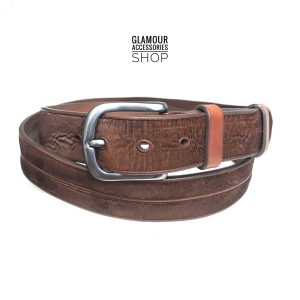 Cintura uomo donna vera pelle vintage laserata Firenze MADE IN ITALY regolabile