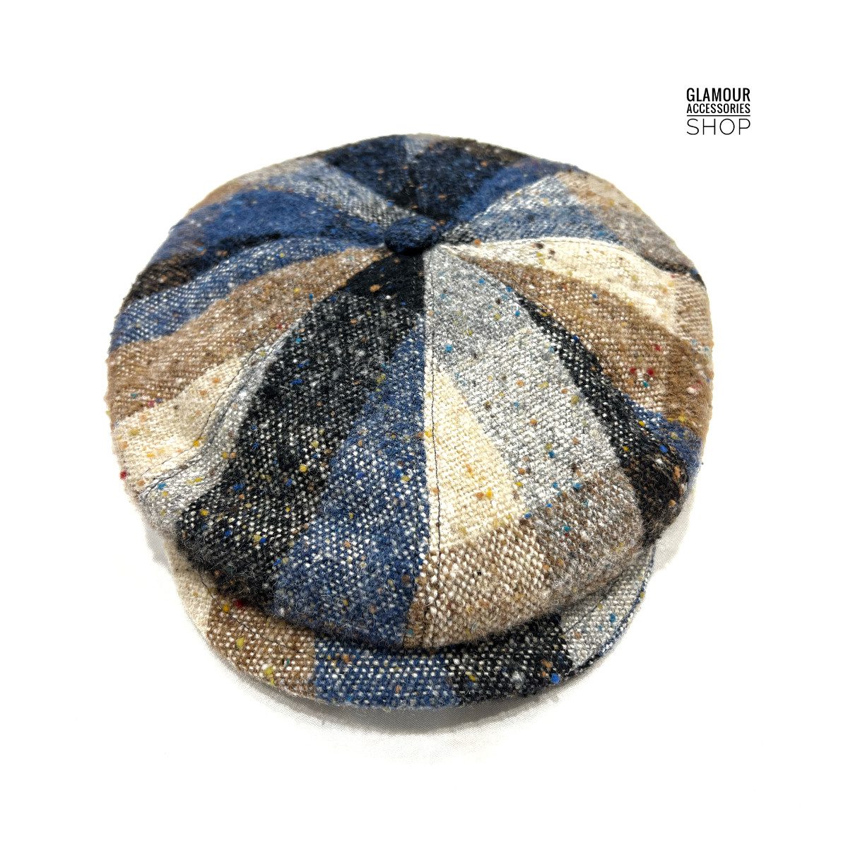 Coppola cappello invernale uomo donna 8 spicchi irlandese MADE IN ITALY multicolor MILANO - immagine 5