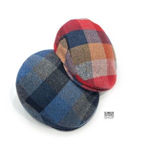 Cappello Coppola invernale uomo donna stile inglese multicolor quadri MADE IN ITALY Donovan